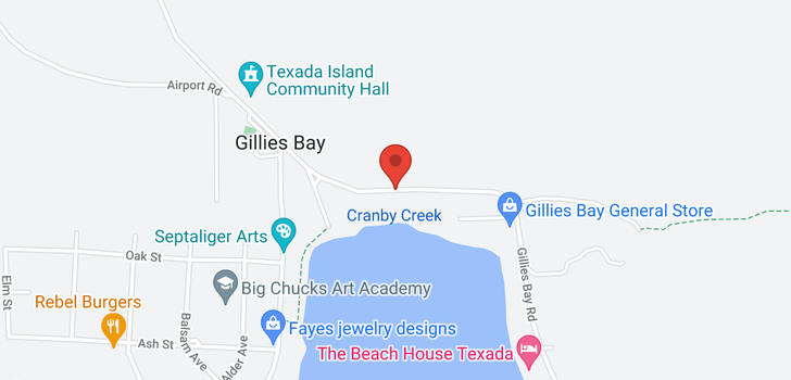 map of 4447 GILLIES BAY ROAD